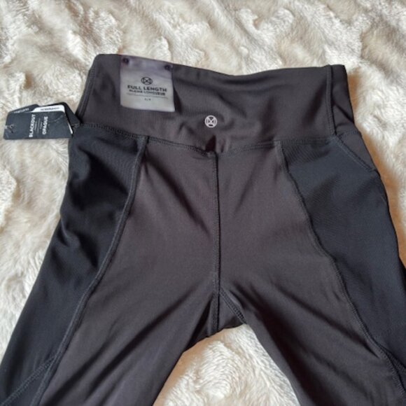 Move Black Compression Athletic Leggings with Mesh Ladies Size S  NWT - Picture 5 of 13